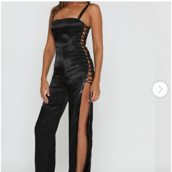 NWT MESHKI LACE UP JUMPSUIT - Picture 2 of 10